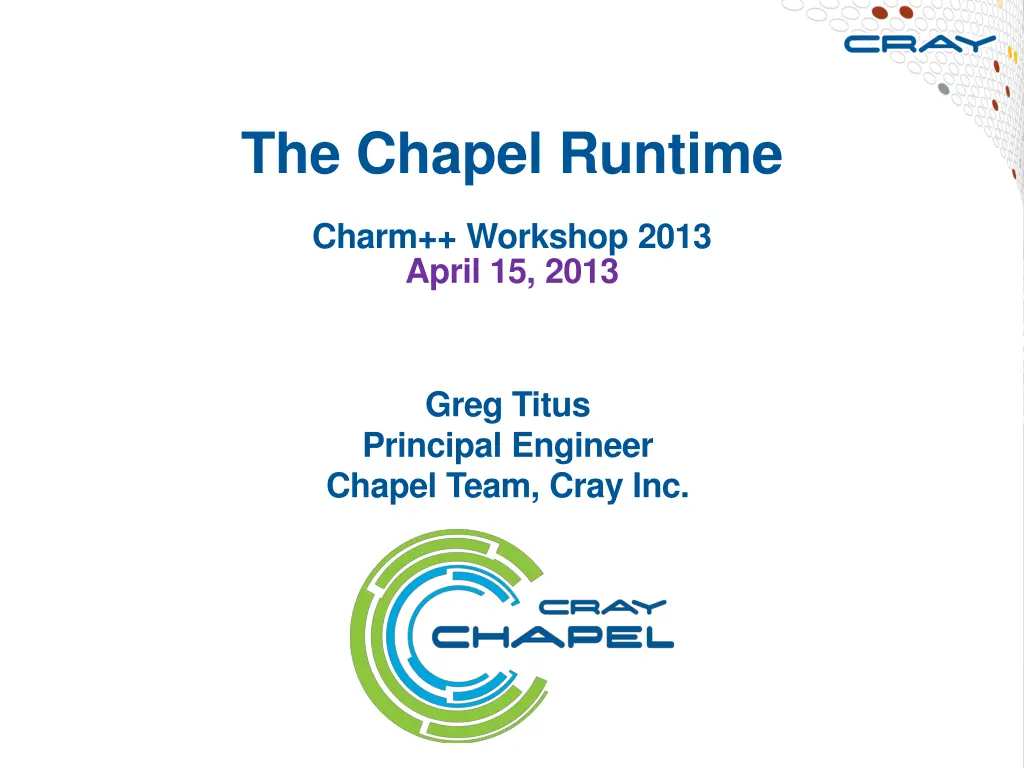 the chapel runtime n.w