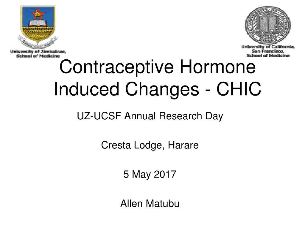 contraceptive hormone induced changes chic n.w