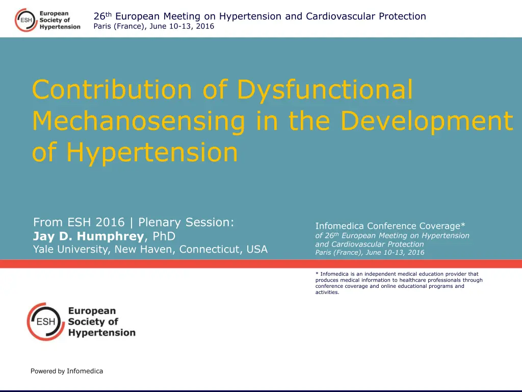 26 th european meeting on hypertension n.w