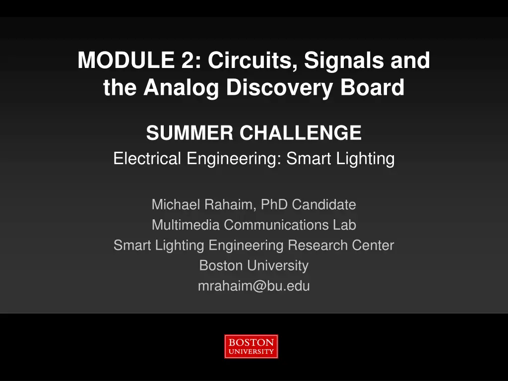 module 2 circuits signals and the analog n.w