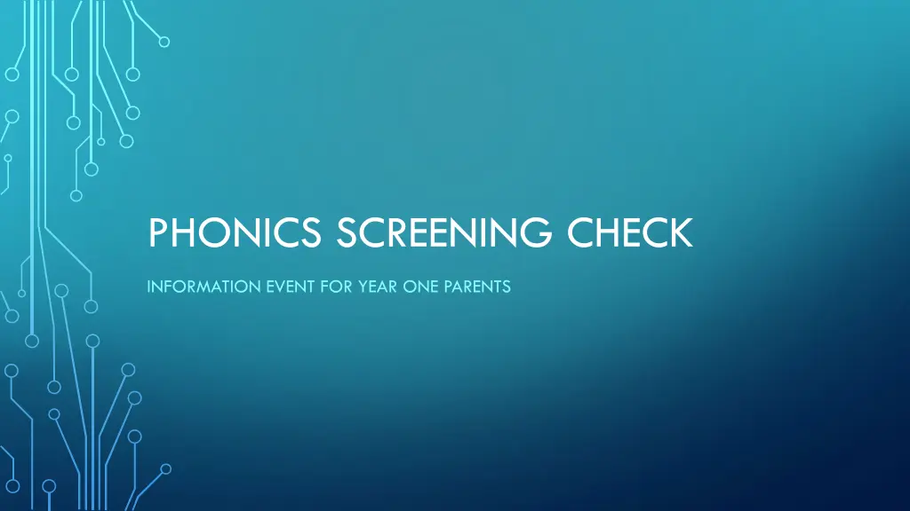 phonics screening check n.w