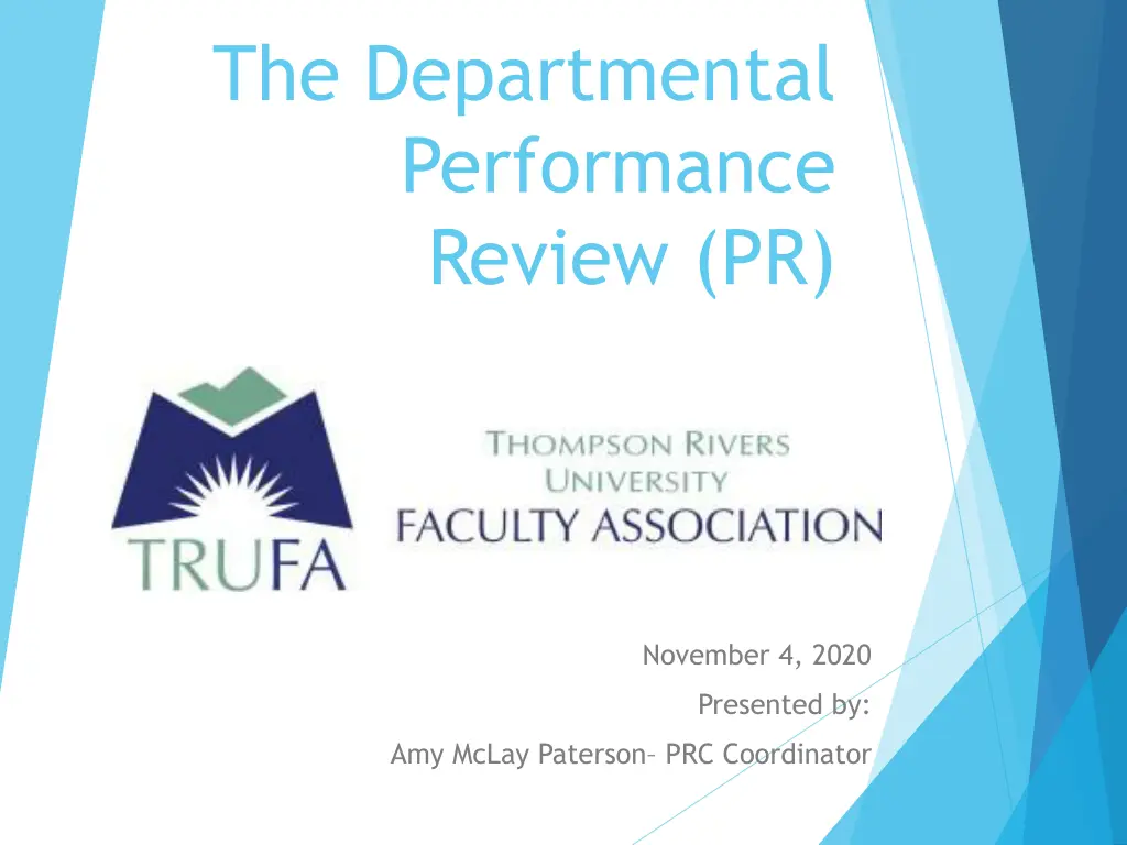 the departmental performance review pr n.w