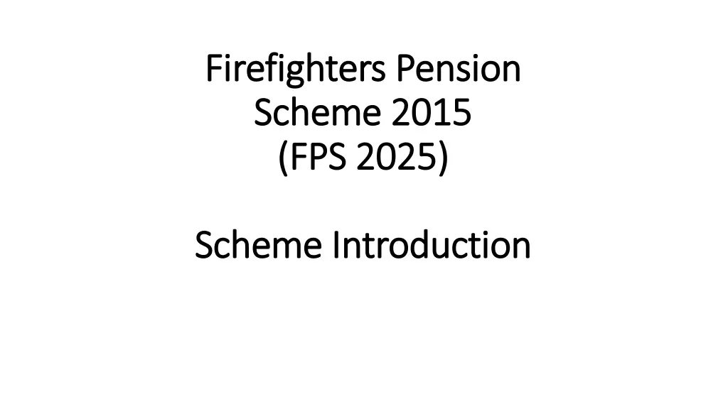 firefighters pension firefighters pension scheme n.w