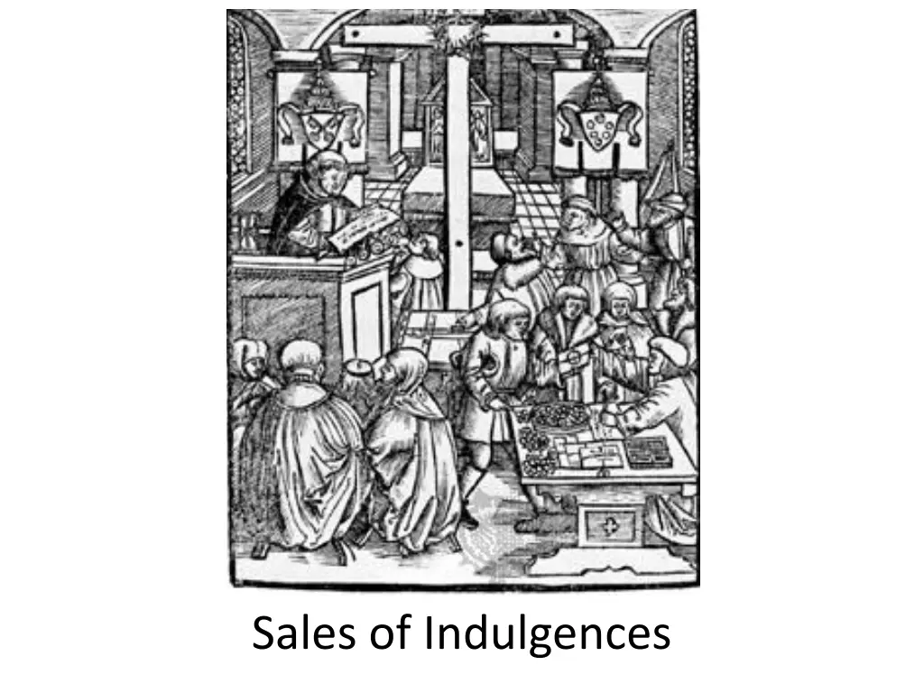 sales of indulgences n.w