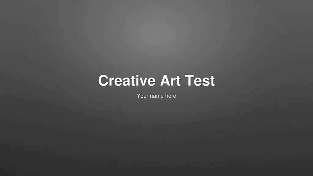 creative art test n.w