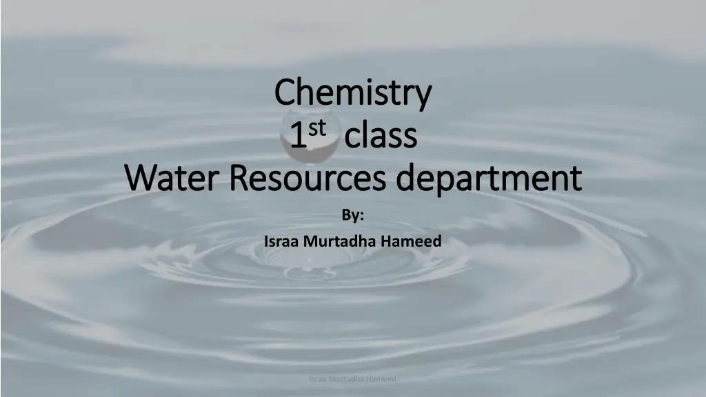 chemistry chemistry 1 1 st st class class n.w