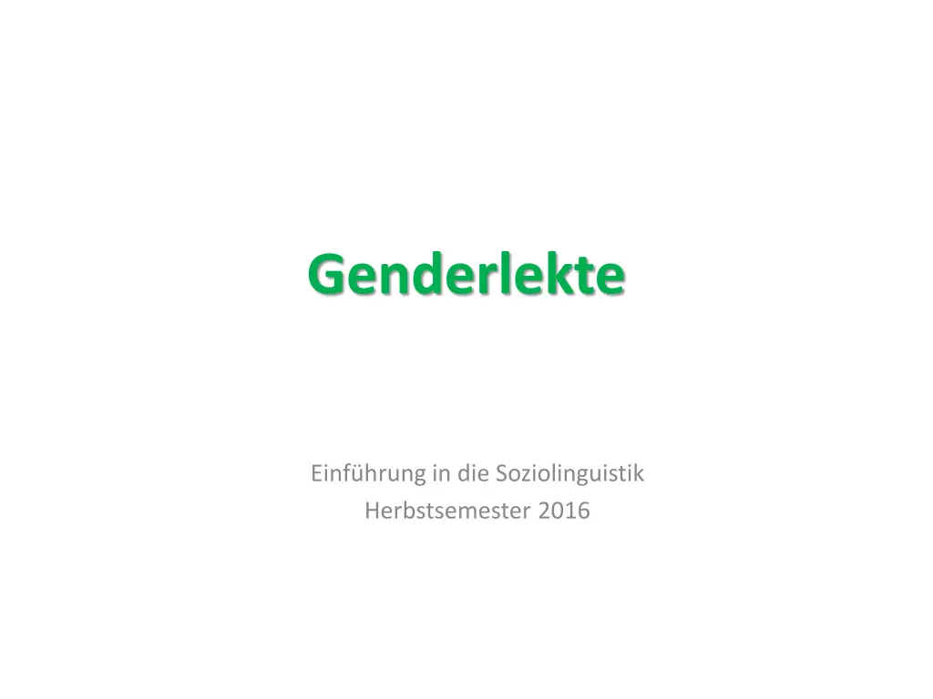 genderlekte n.w
