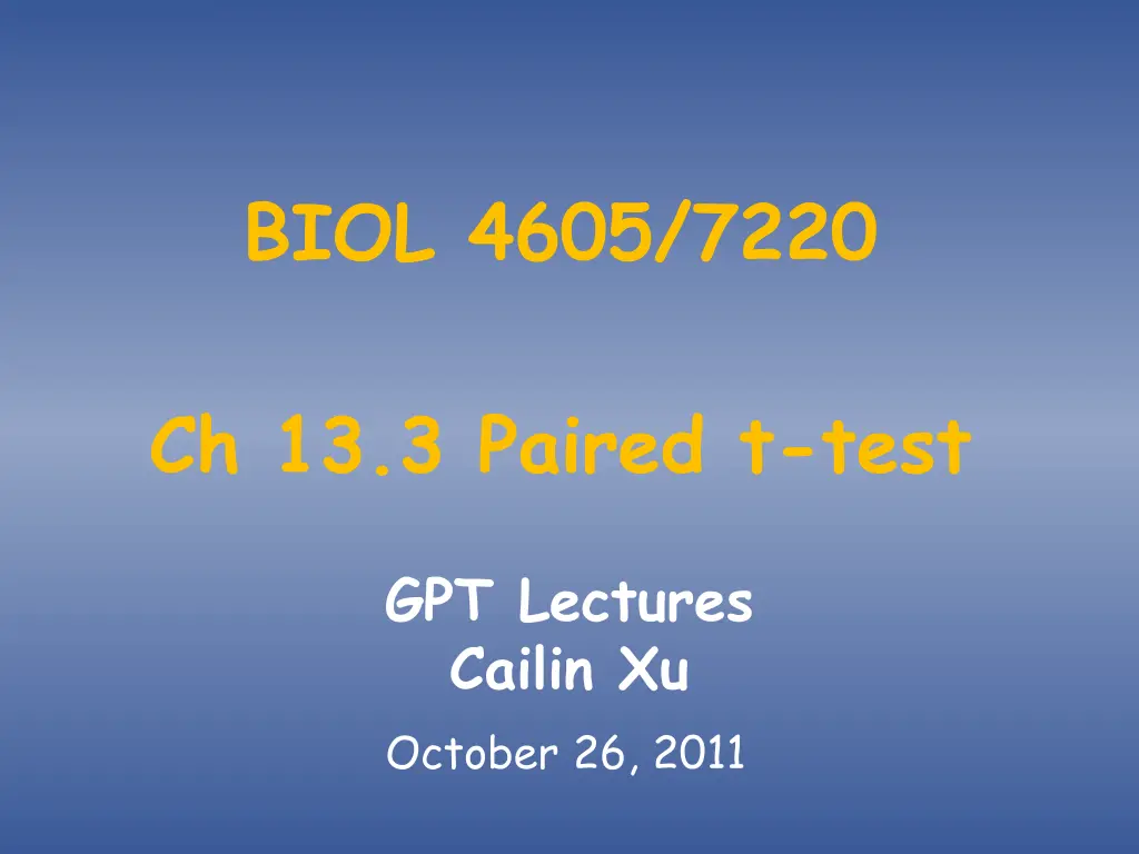 biol 4605 7220 n.w