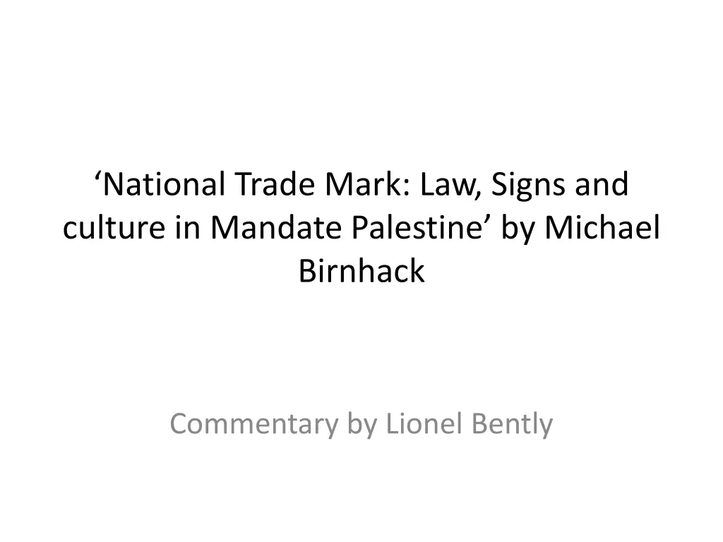 national trade mark law signs and culture n.w