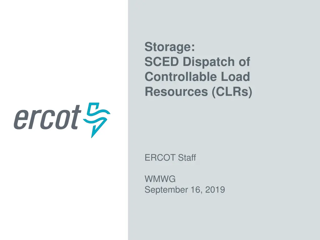 storage sced dispatch of controllable load n.w