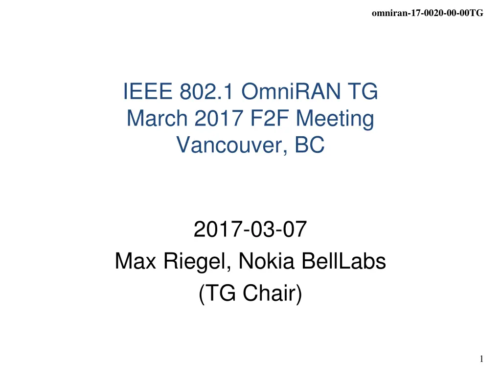 omniran 17 0020 00 00tg n.w