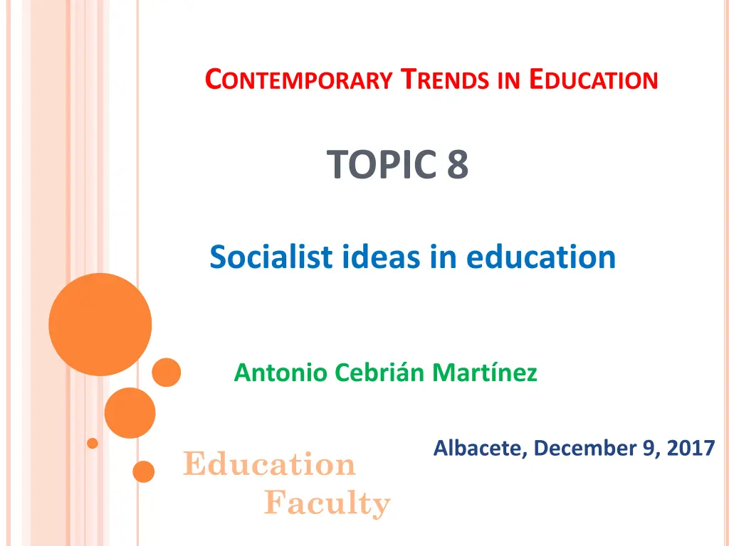 c ontemporary t rends in e ducation n.w