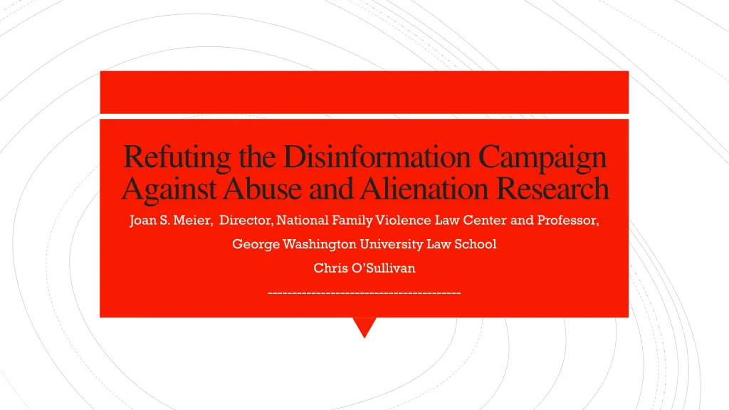 refuting the disinformation campaign against n.w