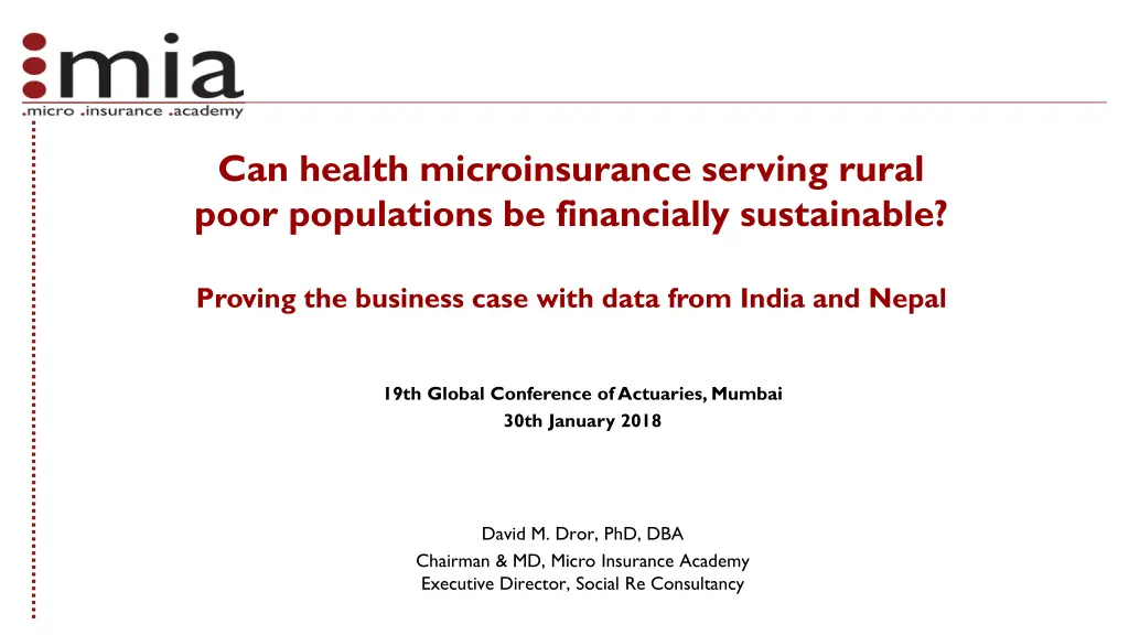 can health microinsurance serving rural poor n.w