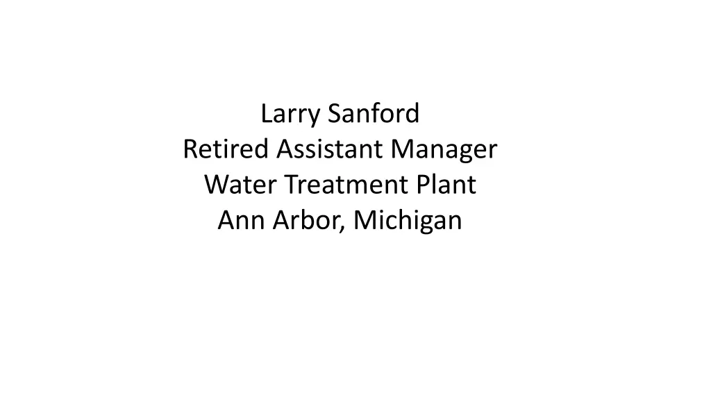 larry sanford retired assistant manager water n.w