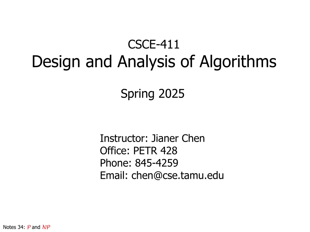 csce 411 n.w
