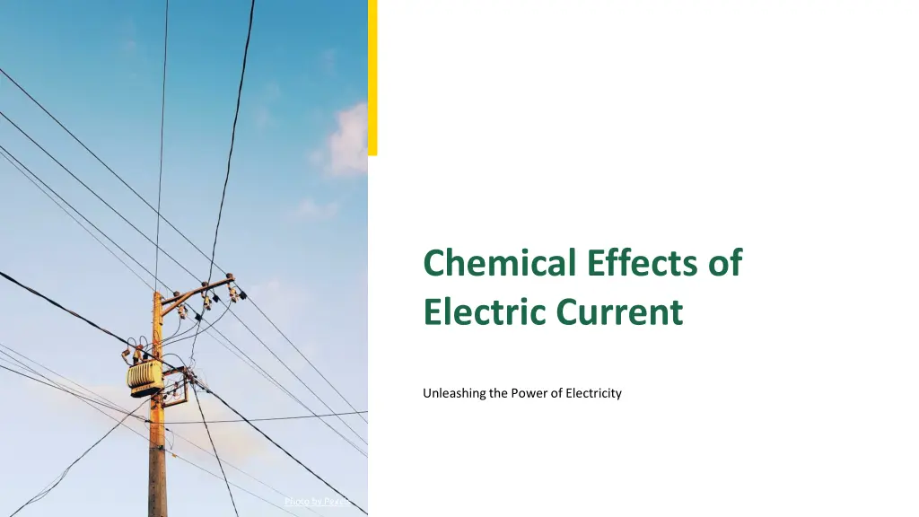 chemical effects of electric current n.w