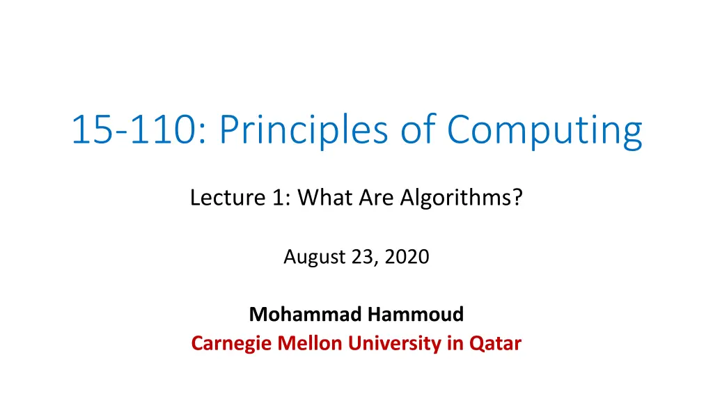 15 110 principles of computing n.w