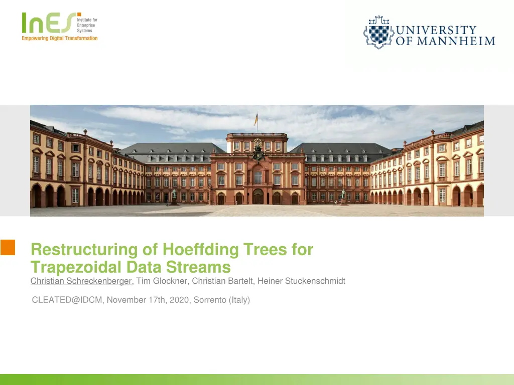 restructuring of hoeffding trees for trapezoidal n.w