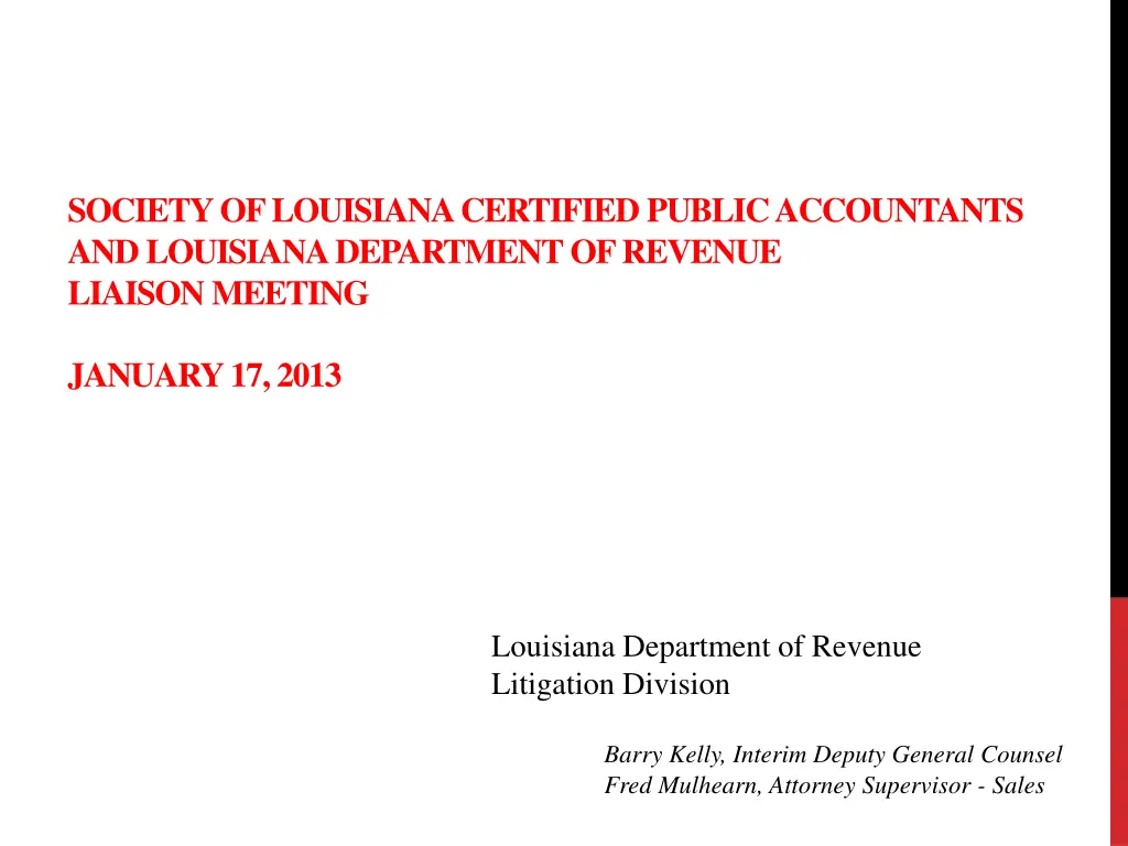 society of louisiana certified public accountants n.w