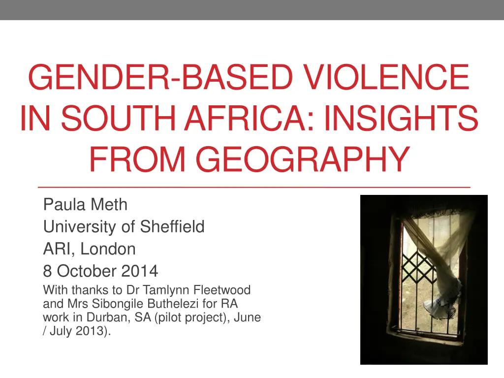 gender based violence in south africa insights n.w