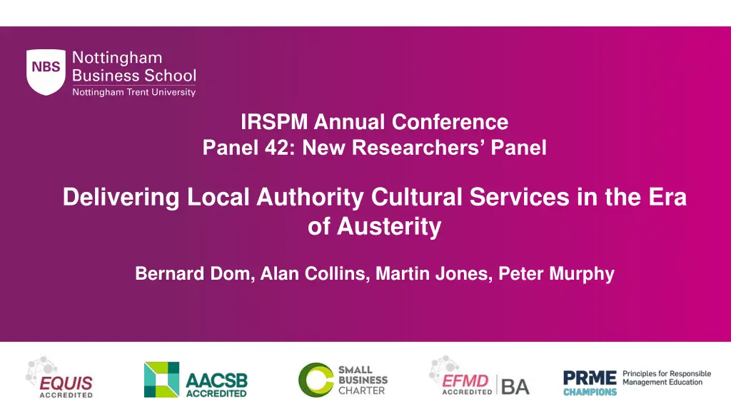 irspm annual conference panel 42 new researchers n.w