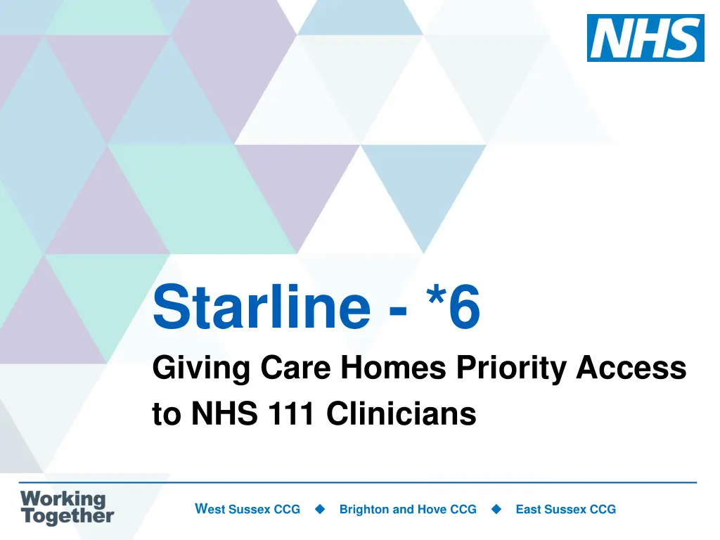 starline 6 giving care homes priority access n.w