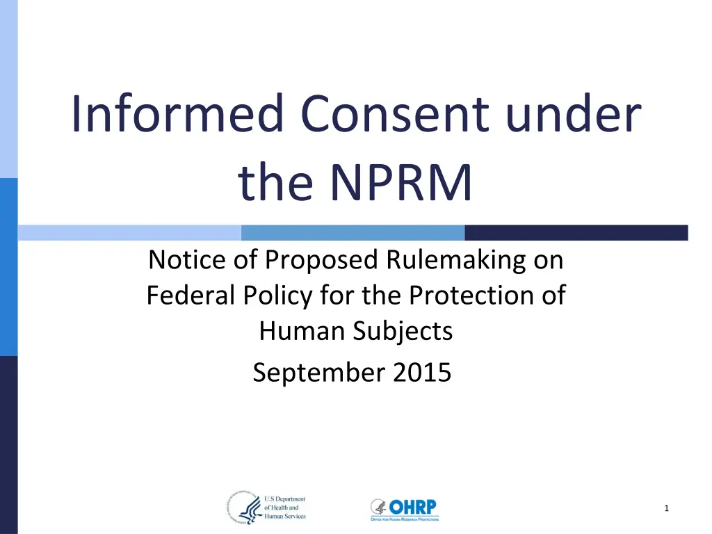 informed consent under the nprm n.w