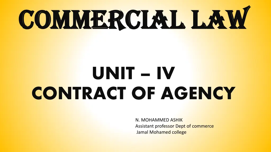 commercial law commercial law n.w