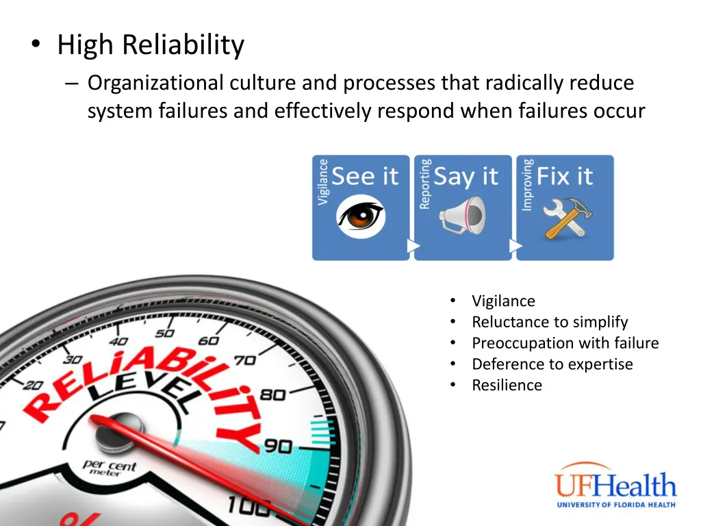 high reliability organizational culture n.w