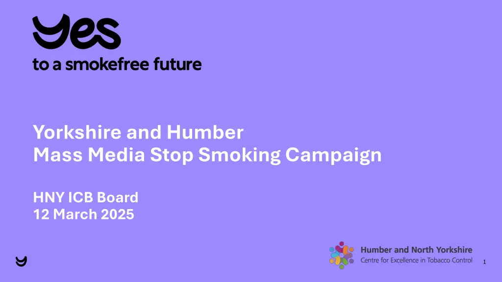 yorkshire and humber mass media stop smoking n.w