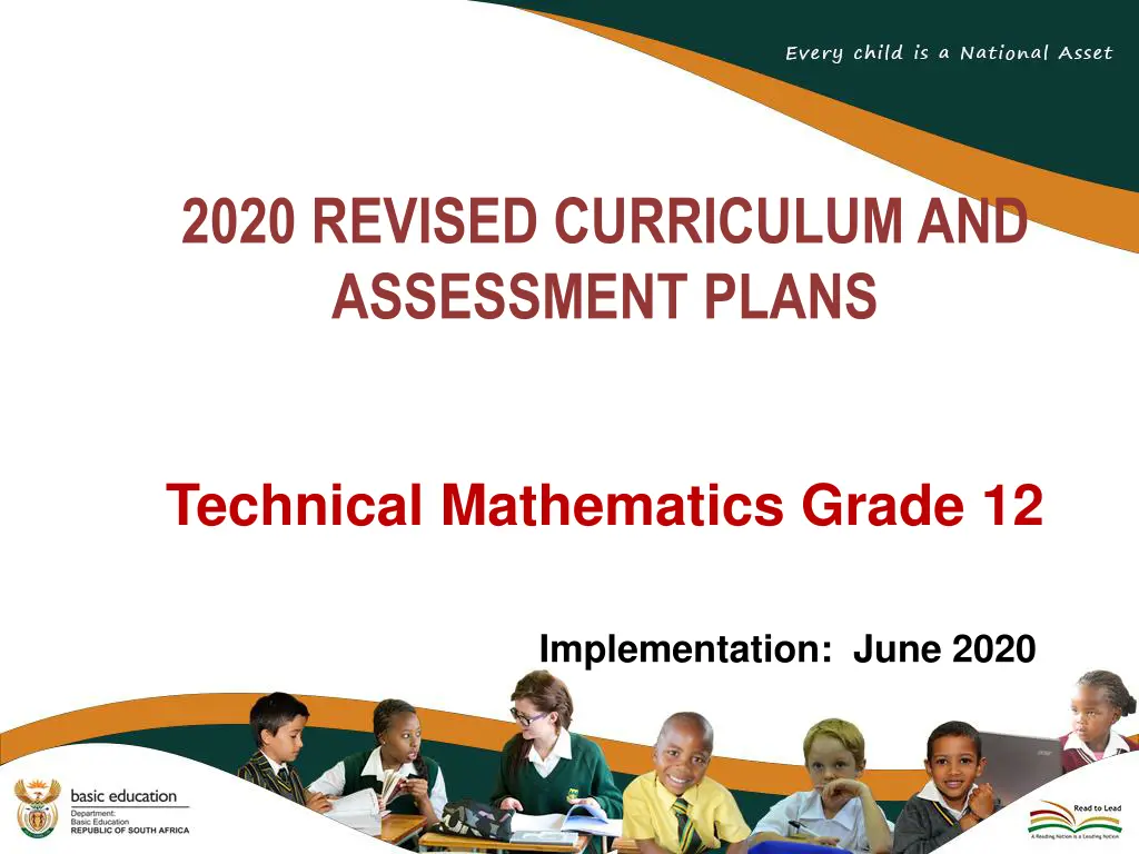 2020 revised curriculum and assessment plans n.w