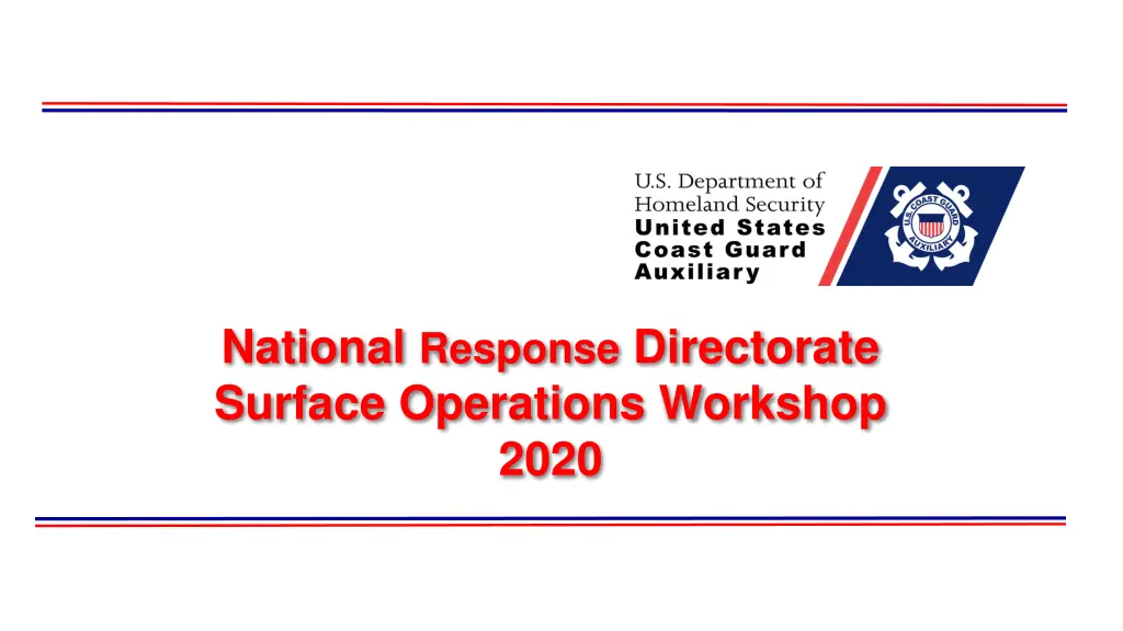 national response directorate surface operations n.w