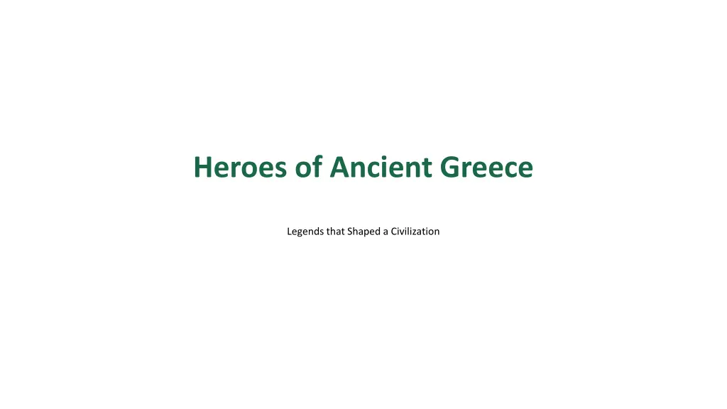 heroes of ancient greece n.w