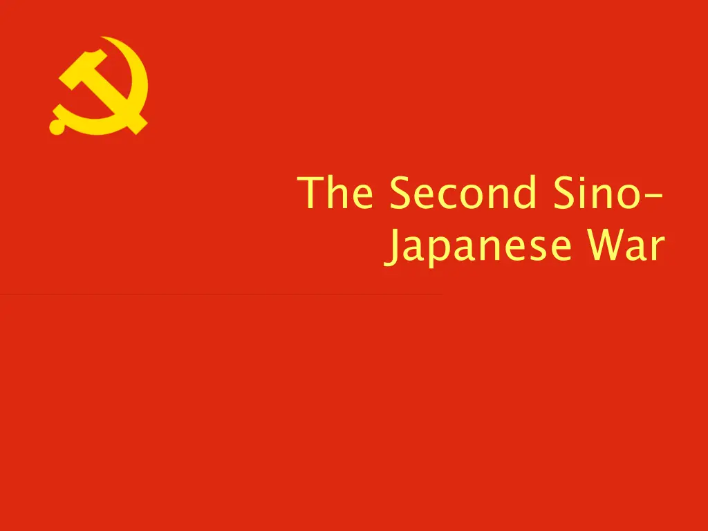 the second sino japanese war n.w