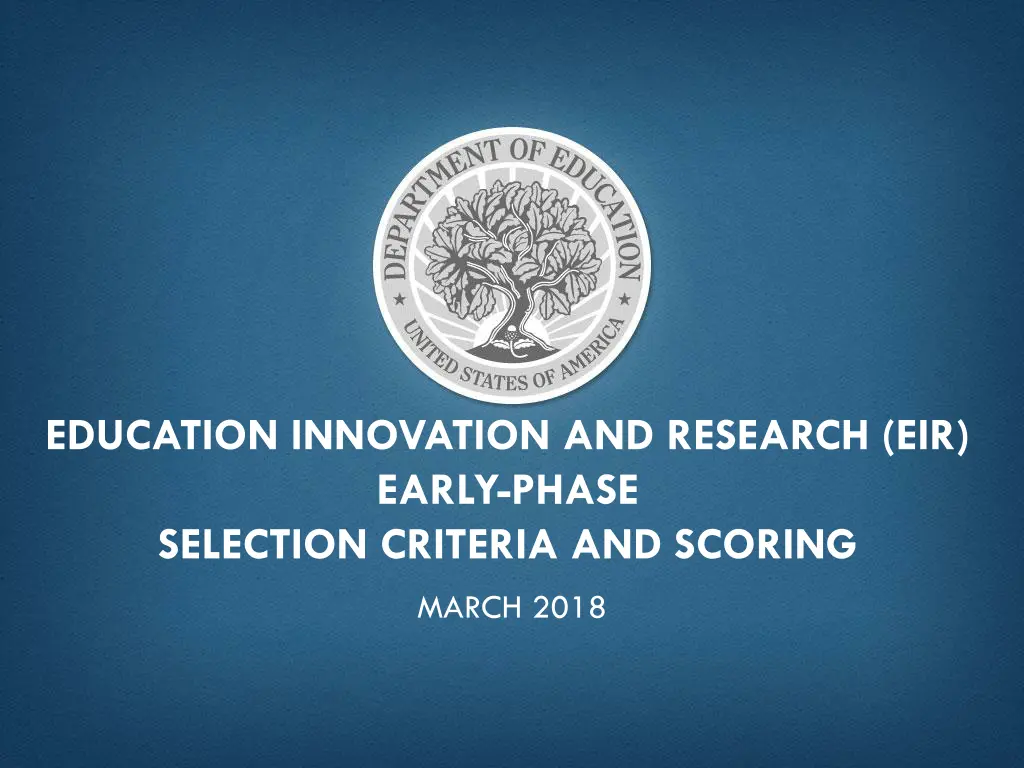 education innovation and research eir early phase n.w