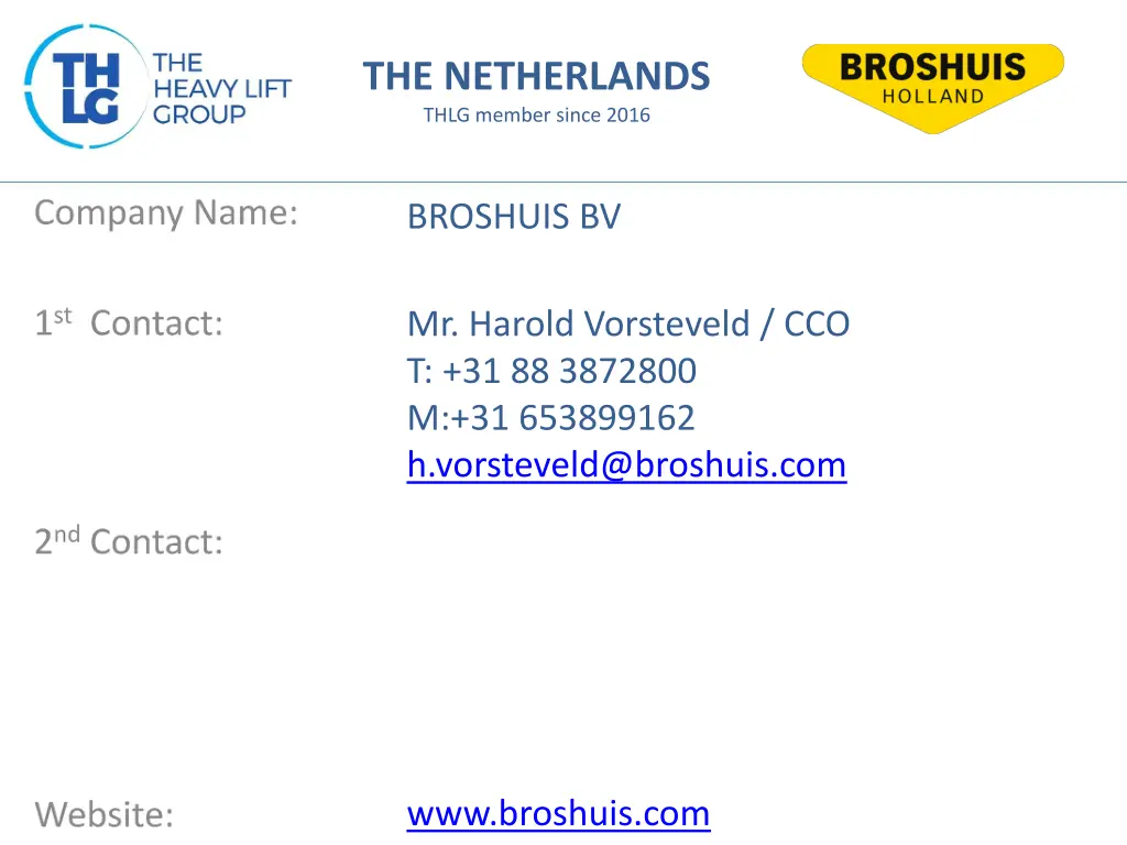 the netherlands thlg member since 2016 n.w
