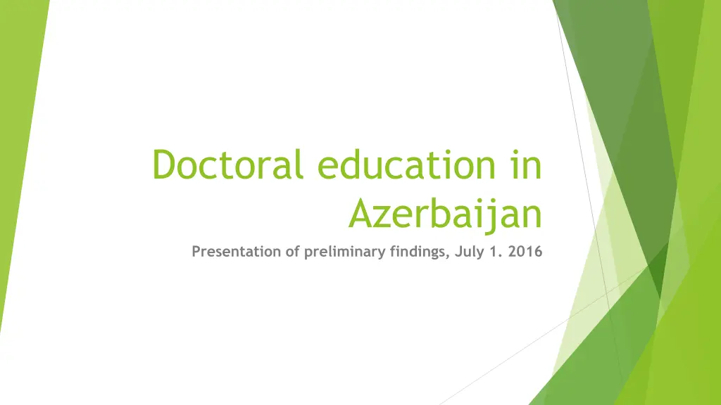 doctoral education in azerbaijan presentation n.w