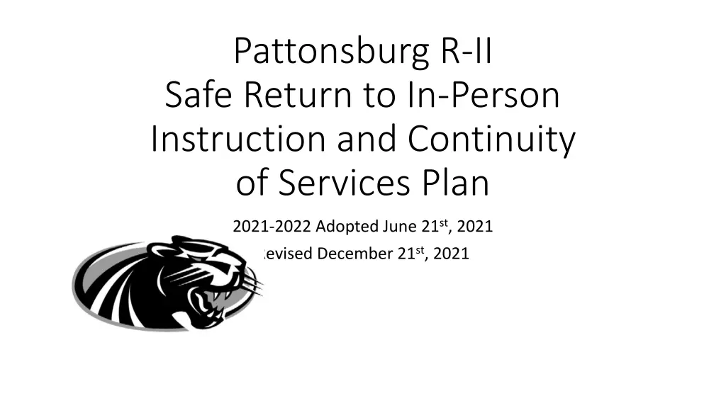 pattonsburg r ii safe return to in person n.w