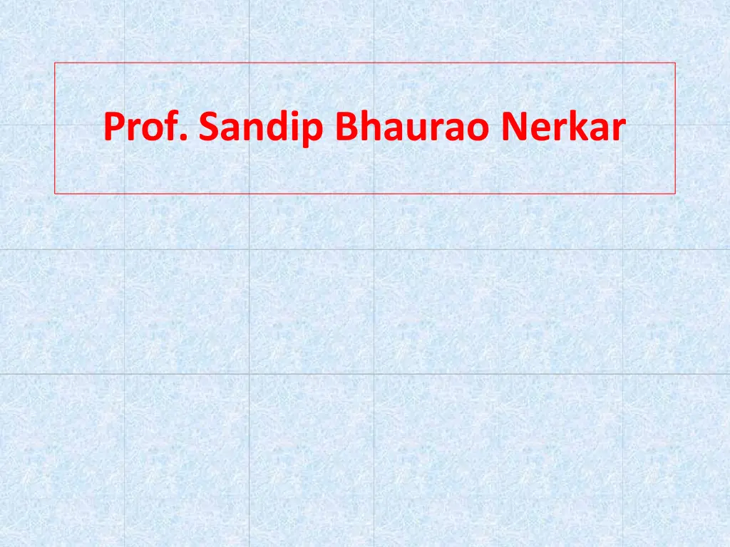 prof sandip bhaurao nerkar n.w