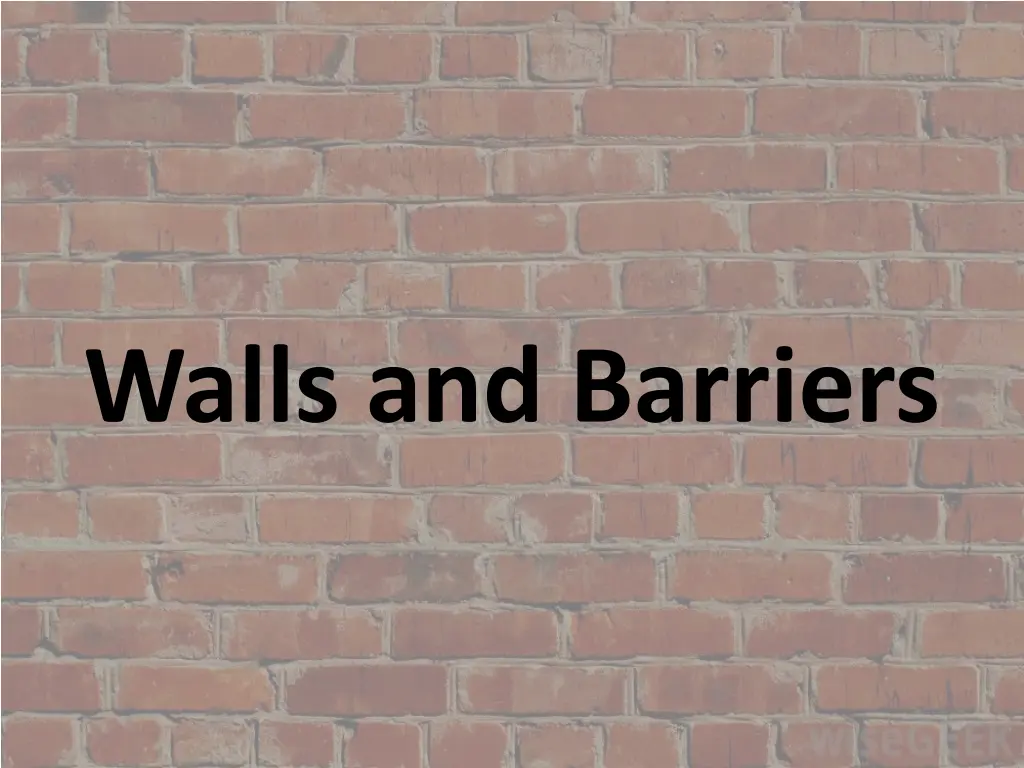 walls and barriers n.w