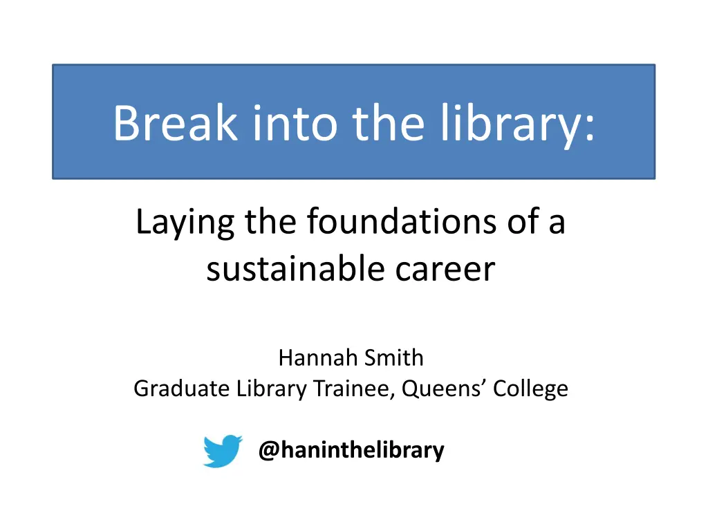 break into the library n.w