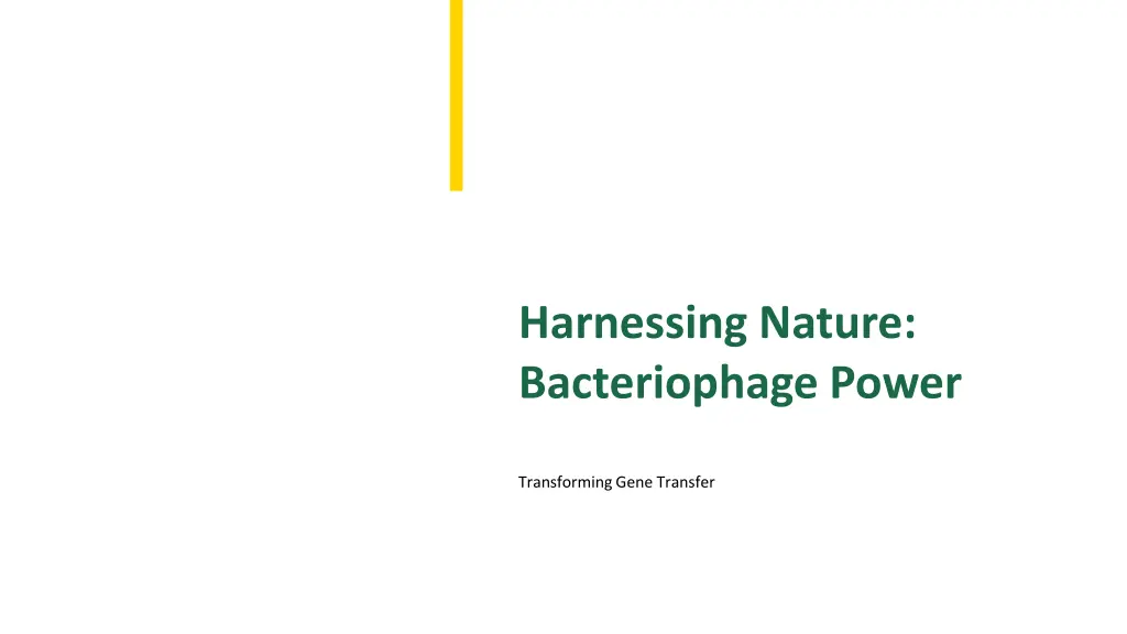 harnessing nature bacteriophage power n.w