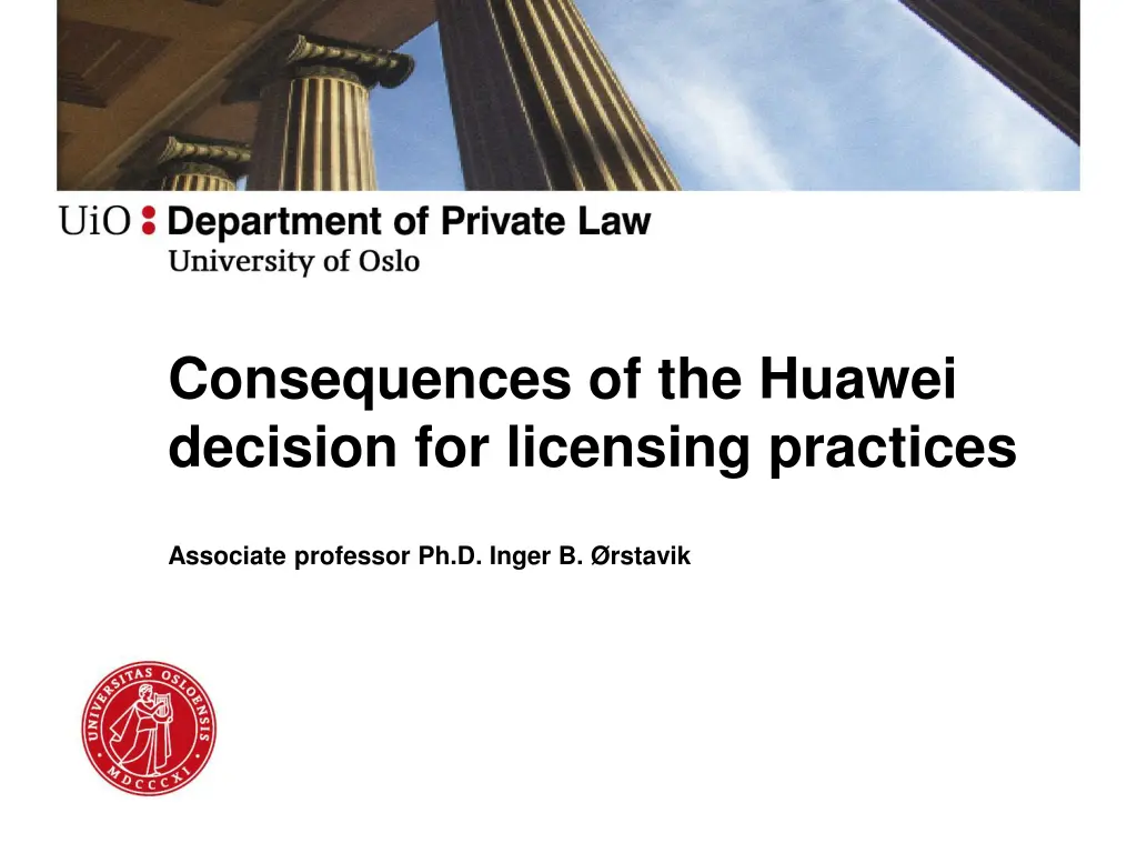 consequences of the huawei decision for licensing n.w