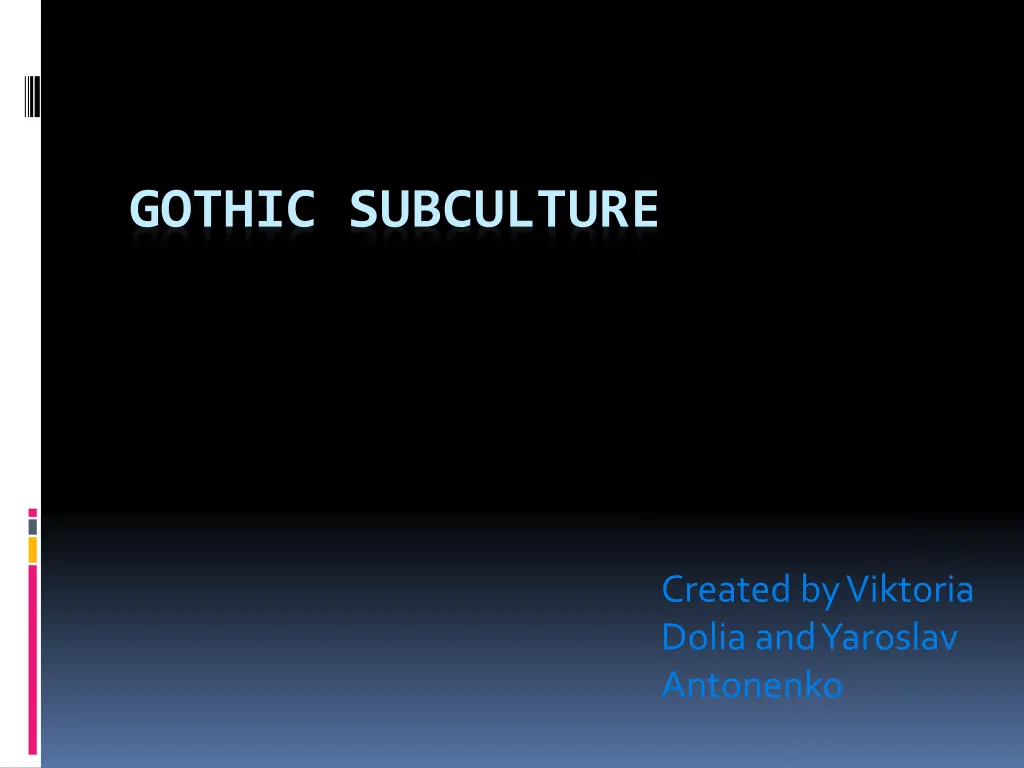 gothic subculture n.w