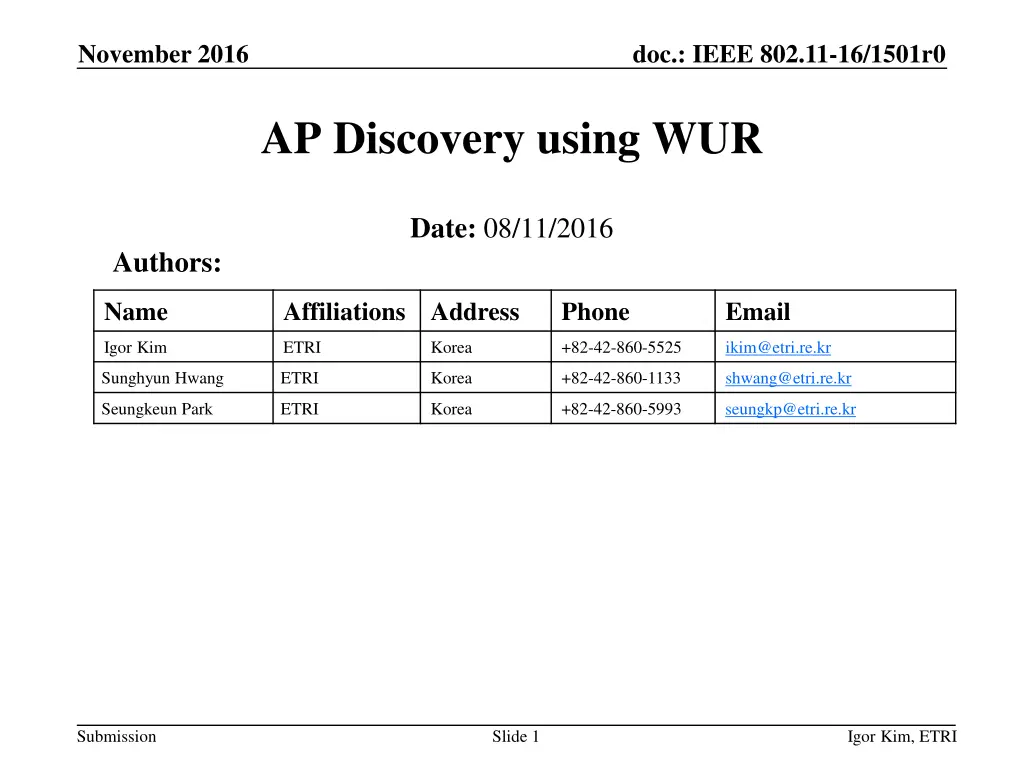 november 2016 n.w