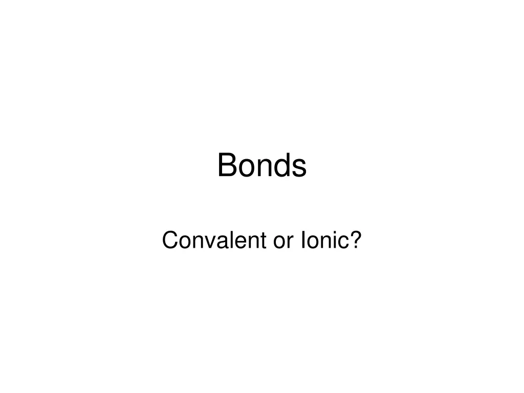 bonds n.w