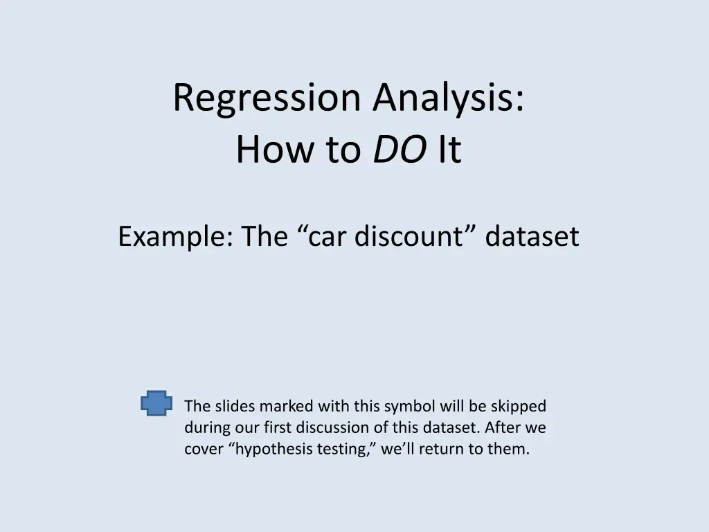 regression analysis how to do it n.w