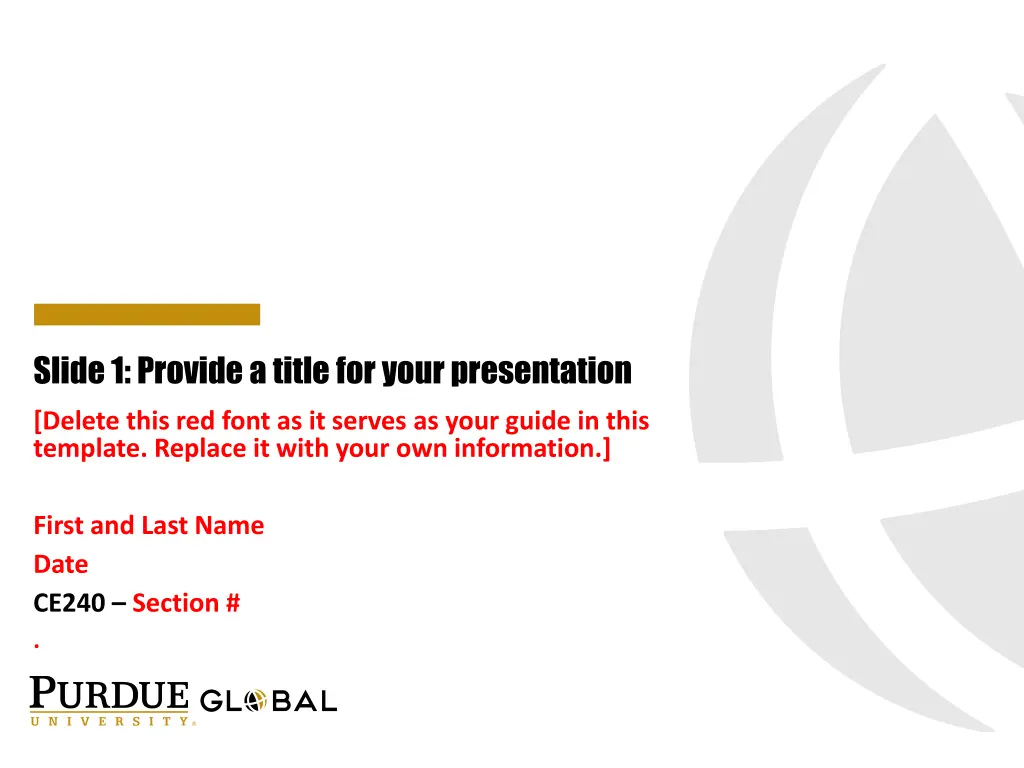 slide 1 provide a title for your presentation n.w