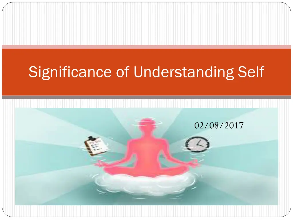 significance of understanding self n.w